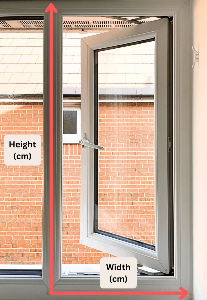 3 window frame measurements